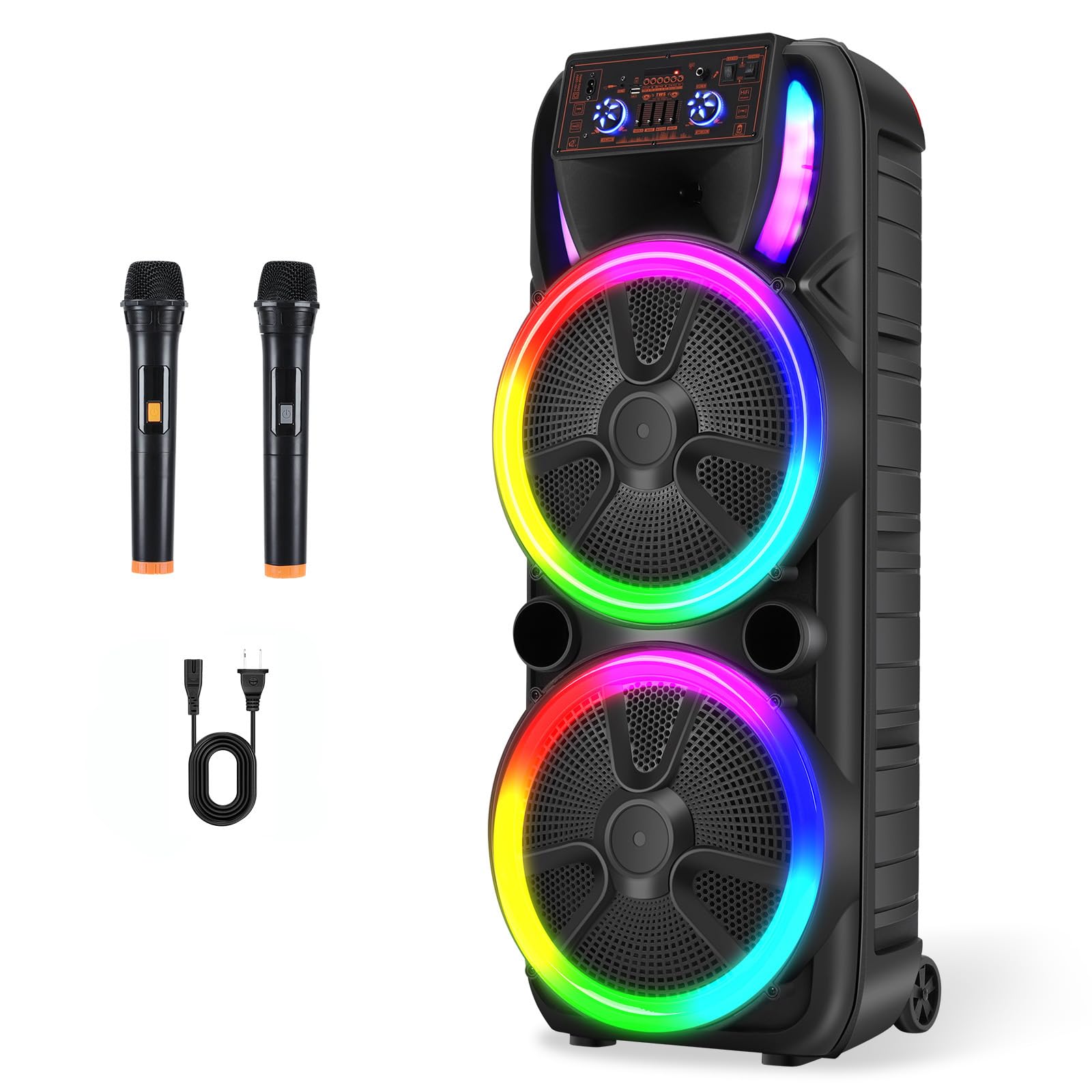 Amazon.com: ROXAAN Dual 15'' Wireless Party Bluetooth Speaker with