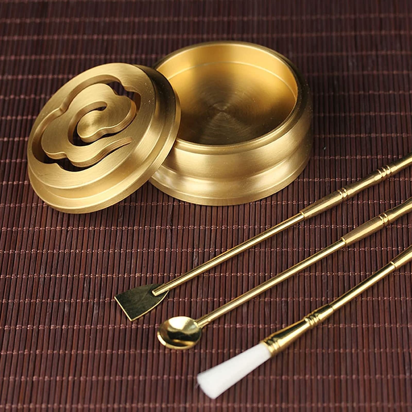 Kit Per La Produzione Di Incenso in Ottone, Stampo Per Incenso, Stampi Per Cono Di Incenso Per Fragranze Domestiche, Ideale Per La Meditazione Yoga, 8 Pezzi/Set