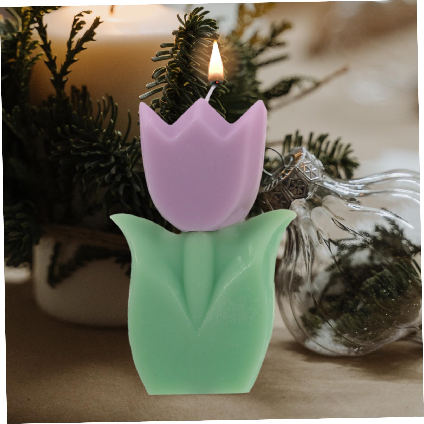 Paquete De 3 Velas Decorativas Con Forma De Vela Para Decoración Del Hogar Para Pascua