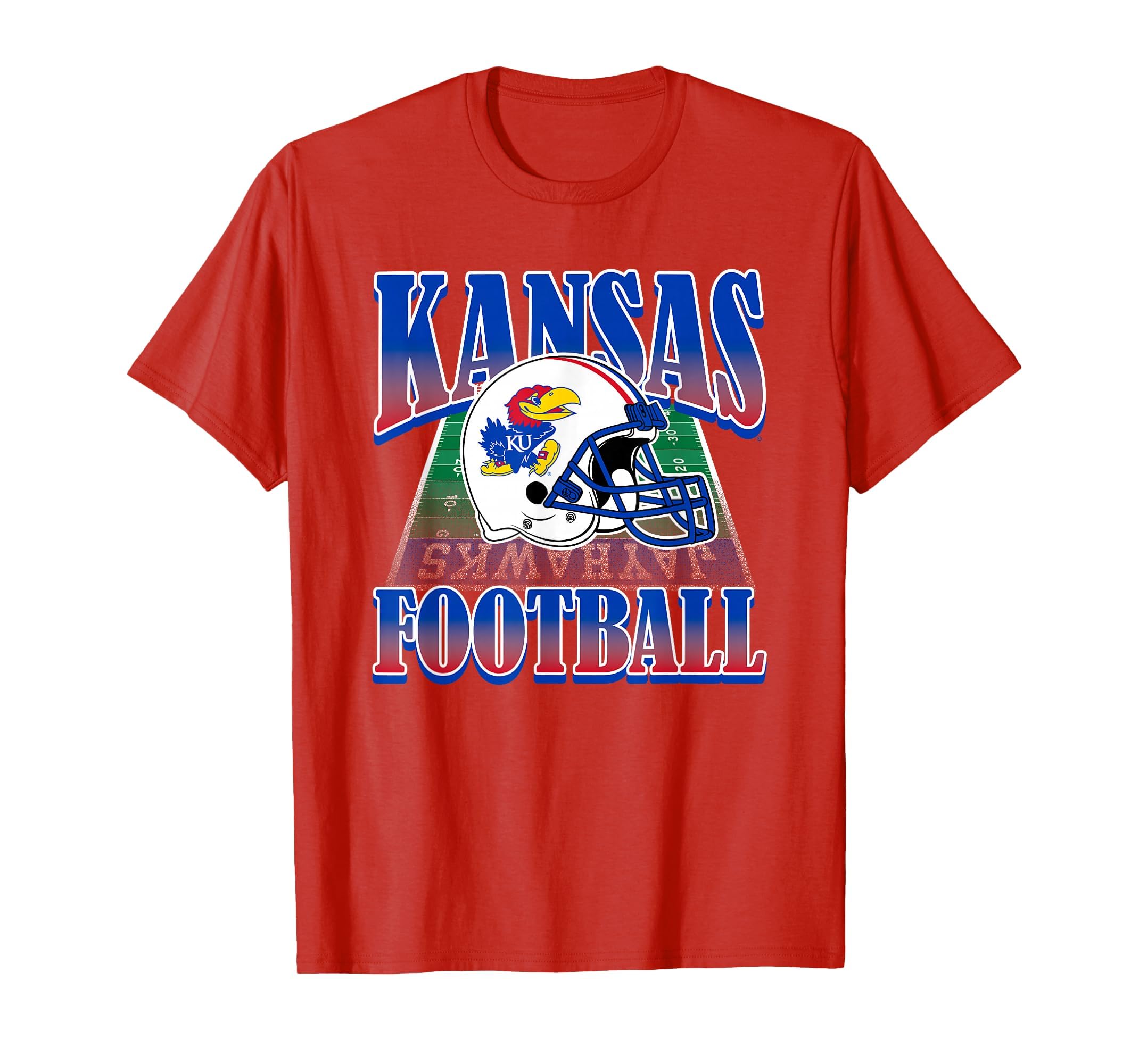 Kansas Jayhawks Vintage Football Helmet 90's T-Shirt