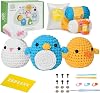 Crochet Kit for Beginners, Crochet Animal Kit, Beginner Crochet Kit - Gift for Birthdays, Crochet Kits for Adults with Step-by-Step Video Tutorials
