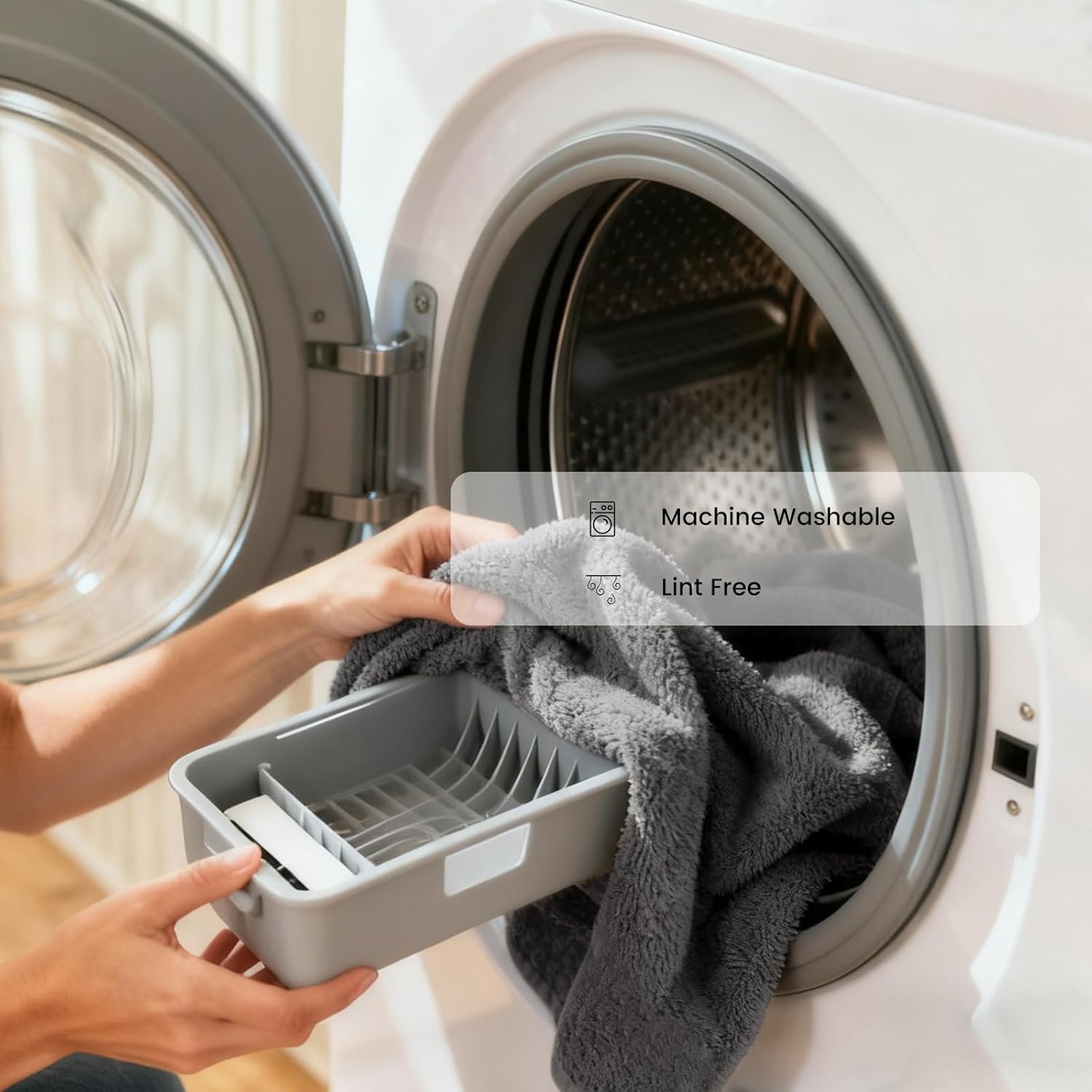 SEMAXE 8-Pack Cotton Hand Towels, Yellow & Gray, 550 GSM Mid-Weight, Soft Absorbent Towels for Bathroom & Kitchen