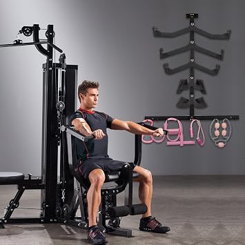 LAT Pulldown Attachments LAT Pull Down Bar Storage Rack for Mag Grip LAT Pulldown Machines Attachments Stand Cable Attachment Storage Rack for Home Gym and Gym Wall Storage