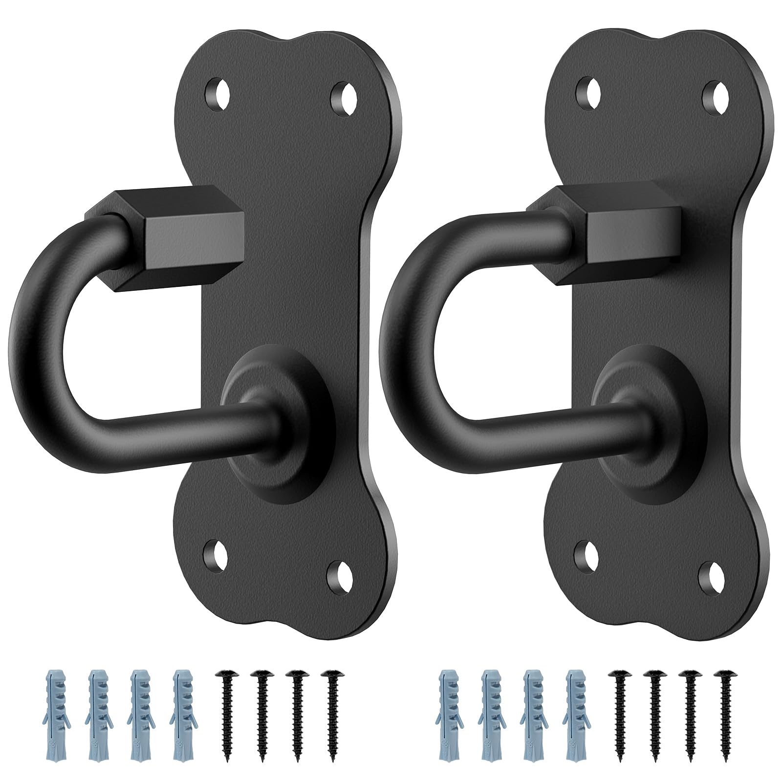BeneLabel Dog Leash Holder for Wall, 2pcs Pet Leash Wall Hook Heavy Duty Puppy Lead Leash Hanger Wall Mounted for Indoor Outdoor Entry, Farmhouse, Universally Suits Large/Medium/Small Dog, J Hook — image 1