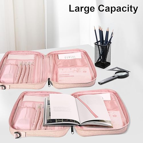 Miniatura 6 de Wanlvhu Funda para la Biblia para hombres y mujeres, con cremallera, bolsa protectora para la Biblia con asa y correa de hombro ajustable, bolsa de