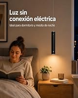 ACMHNC Vezeték nélküli tölthető LED függesztett lámpa USB-C 4500mAh érintő magasságállítás 200 cm 3000K/4000K/6000K fekete konyhaszigethez 3