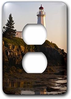 3dRose lsp_72936_6 New Brunswick, Letite Passage Lighthousecn04 Mde0030 Michael Defreitas 2 Plug Outlet Cover