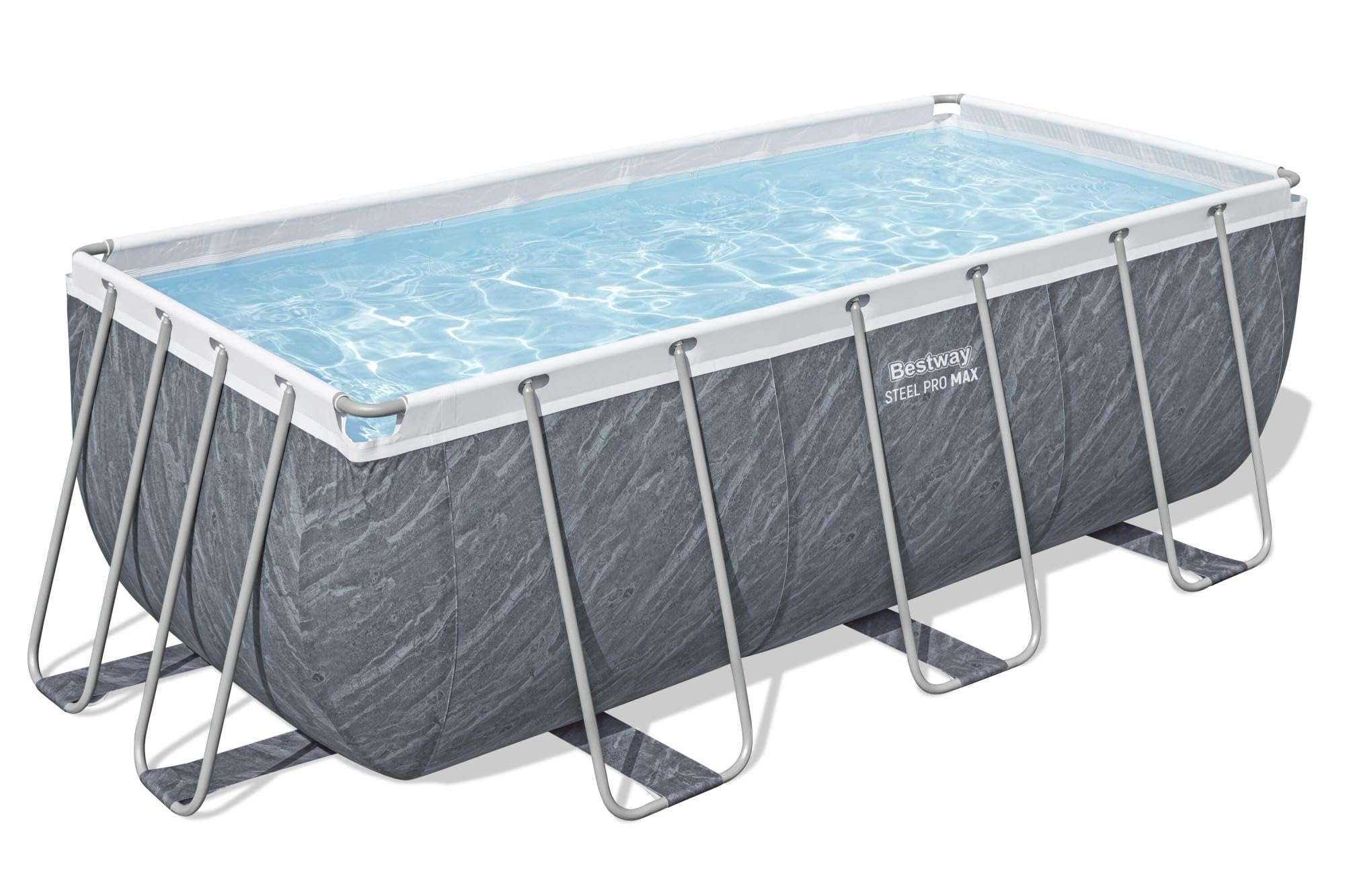Bestway Juego de Piscina Rectangular de 13'6" x 6'7" x 48"/4.12 m x 2.01 m x 1.22 m