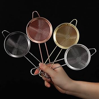 Amazon | こし器 あ ジュースを除去するためのステンレス鋼細工