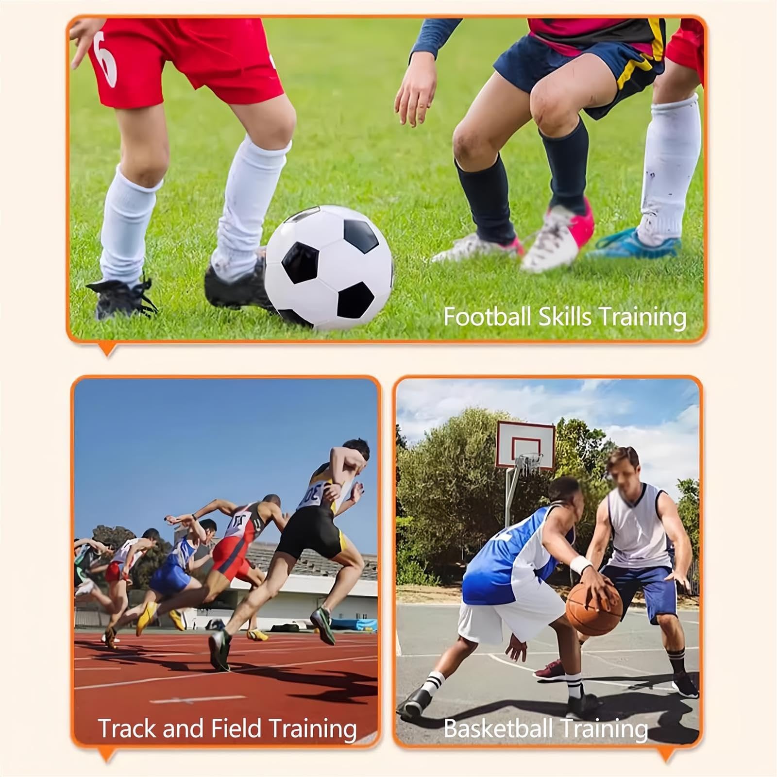 Ostacoli di velocità e scala di agilità, antiscivolo leggera attrezzatura sportiva per calcio, basket, pista, bambini e adulti
