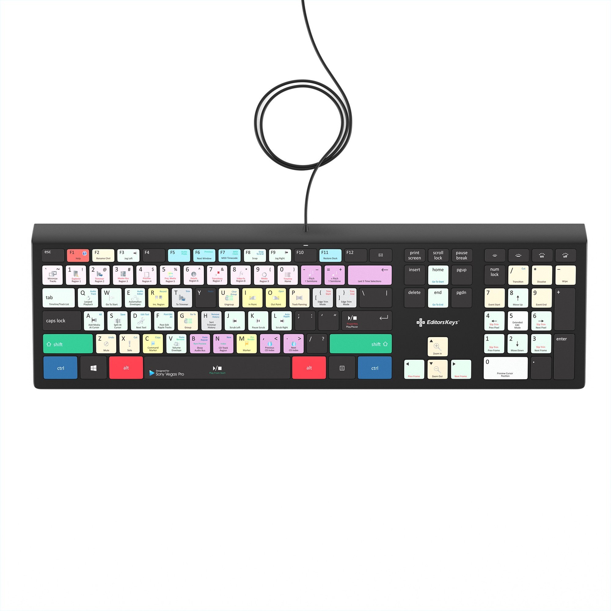 Amazon.com: Vegas Pro Keyboard - Backlit Video Editing Keyboard