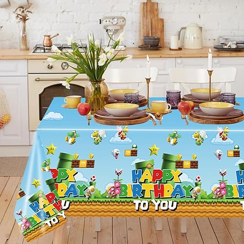 Mantel rectangular de Halloween, paquete de 2 manteles desechables de Halloween de 54 x 108 pulgadas, para niños, tela de araña y patrón de