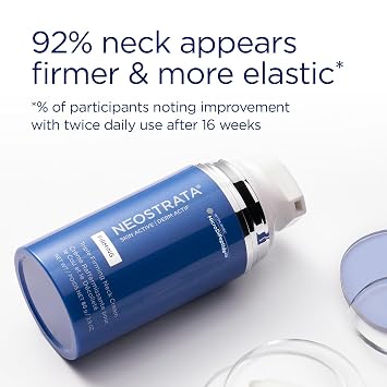 NEOSTRATA Triple Firming Neck Cream, New & Improved Formula - with MicroDiPeptide229, NeoGlucosamine, and Bakuchiol, Fragrance-free, Oil-Free, Decolletage Rejuvenating Cream For all Skin Types, 80 g.
