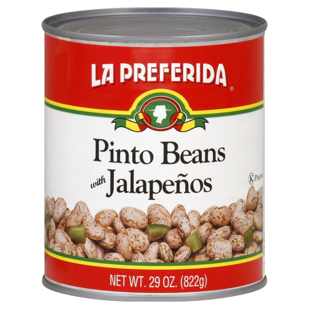 La Preferida Pinto Beans with Jalapenos, 29-Ounce (Pack of 12)