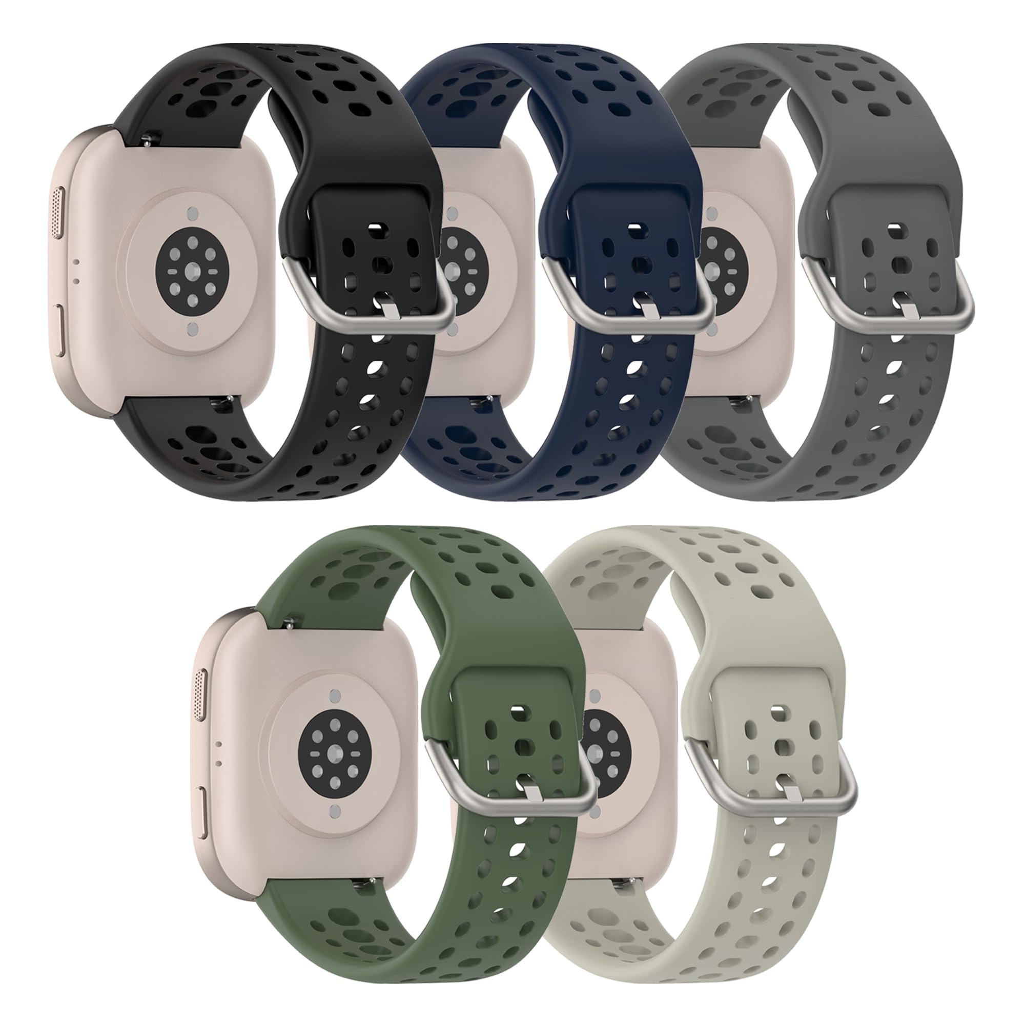 Cinturino di ricambio per Amazfit Bip 6/Bip 5, 22 mm, in silicone, a sgancio rapido, per smartwatch Amazfit GTR 4/3/3 Pro/2/2e/GTR da 47 mm (senza tracker)