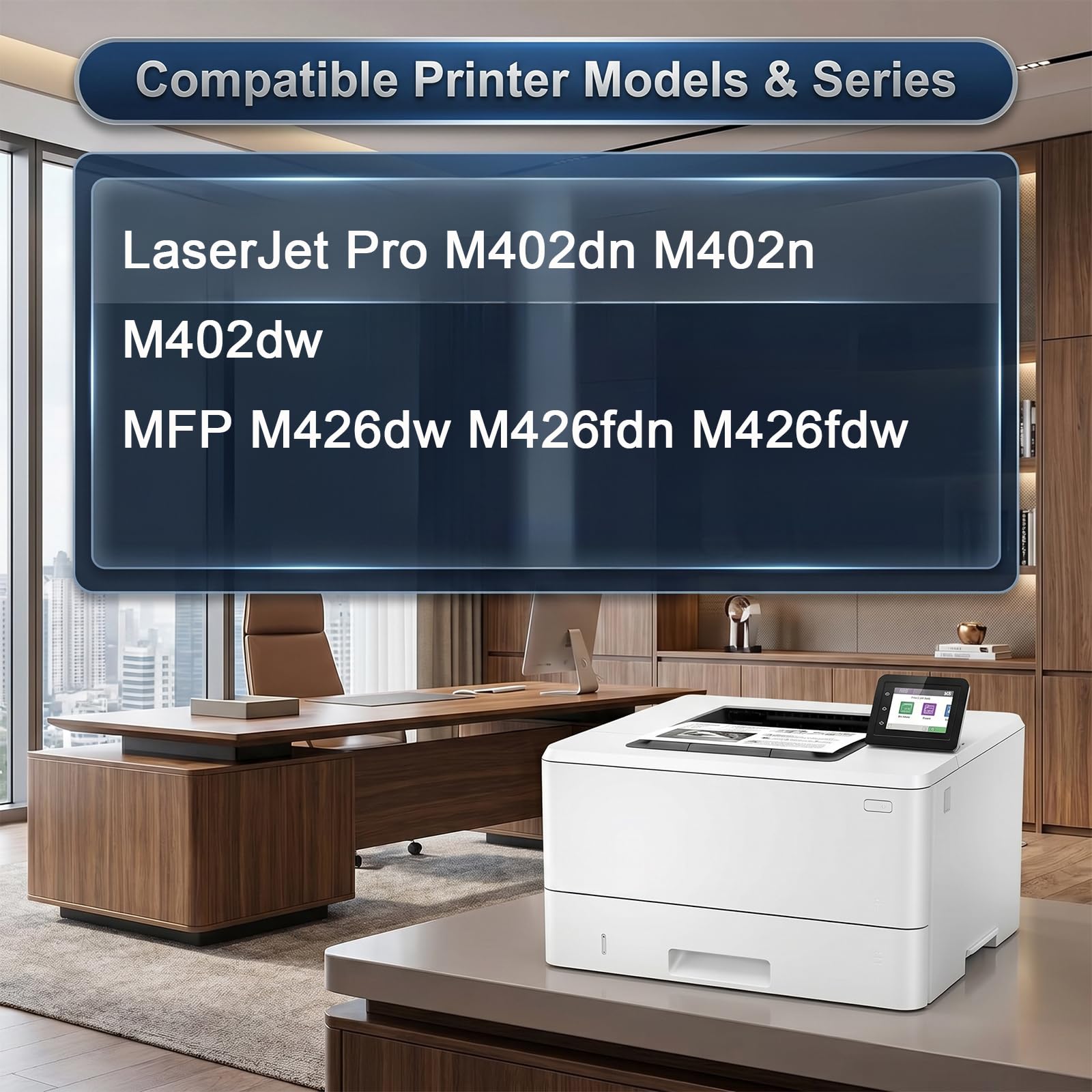 Cartouche de Toner 26A Compatible avec Le Toner HP CF226A pour fonctionner avec Les imprimantes LaserJet Pro M402dn M402n M402dw M426dw M426fdn M426fdw ,Black-1pack