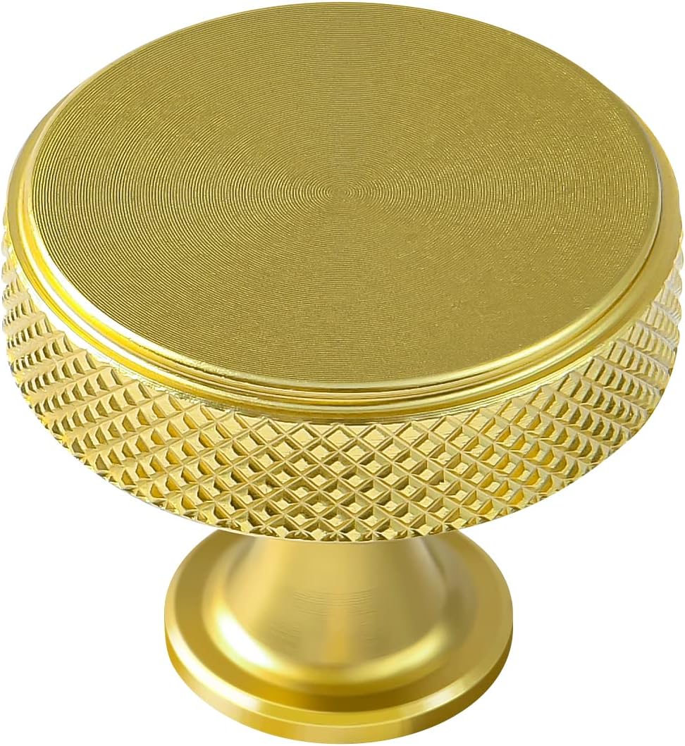CILEYTION Gold Knobs Gold Drawer Knobs 10 Pack, Gold Dresser