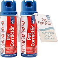 Pet Corrector Twin Pack Dog Training Spray - Stops Barking, Jumping Up, Food Stealing, Aggression | Humane Hiss Sound (30ml x2)