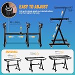 Keyboard Stand Piano w/ Wheels Duty Piano Stand Z Style Adjustable Keyboard Stand Keyboard Holder Piano Keyboard Stand - Sturdy Rolling Musical Keyboard Stand Fits 54, 61 And 88 Keys Electric