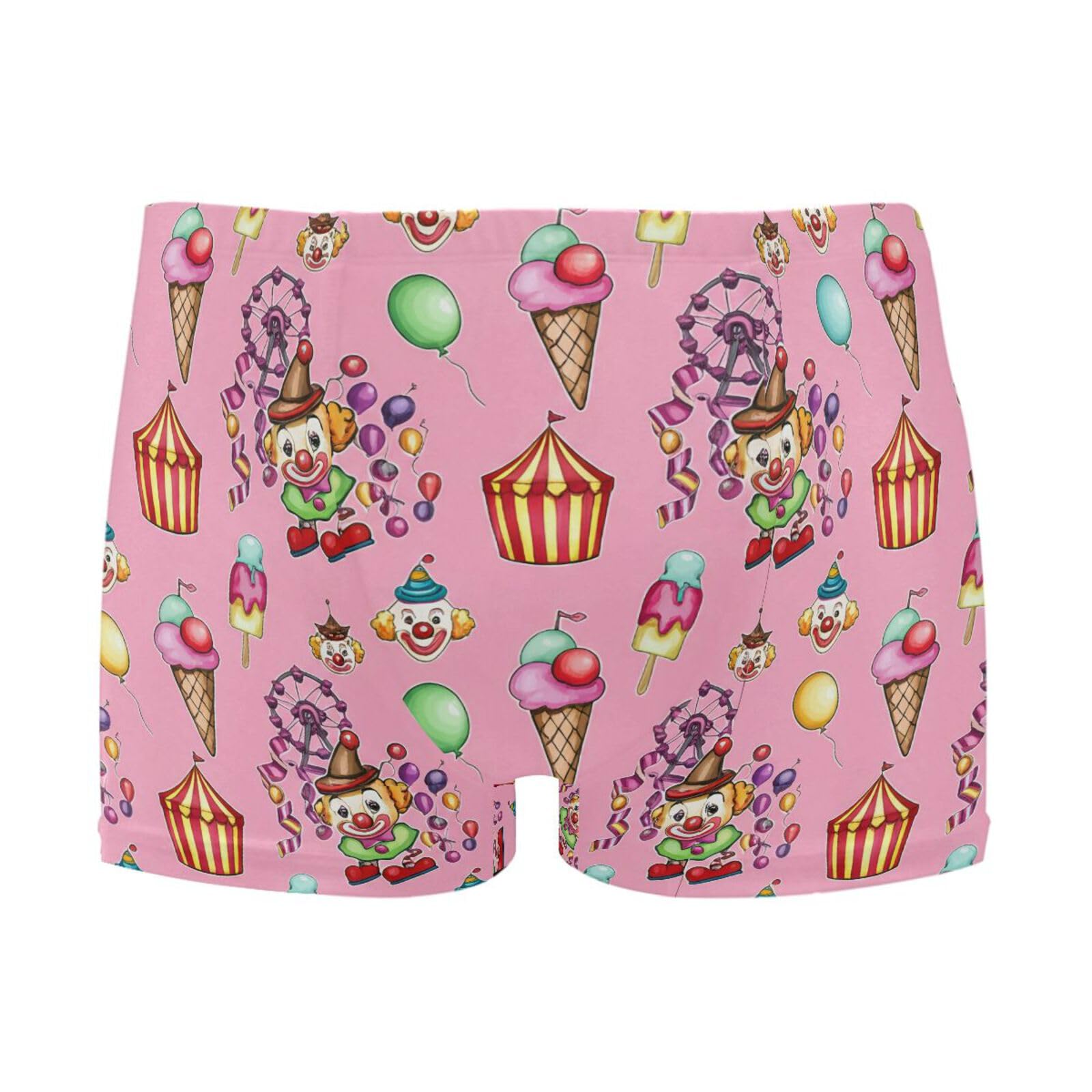 Mens Swim Trunks Carnival Clowns Square Leg Swimwear Bathing Suits Swimsuit for Men XL 202c1560