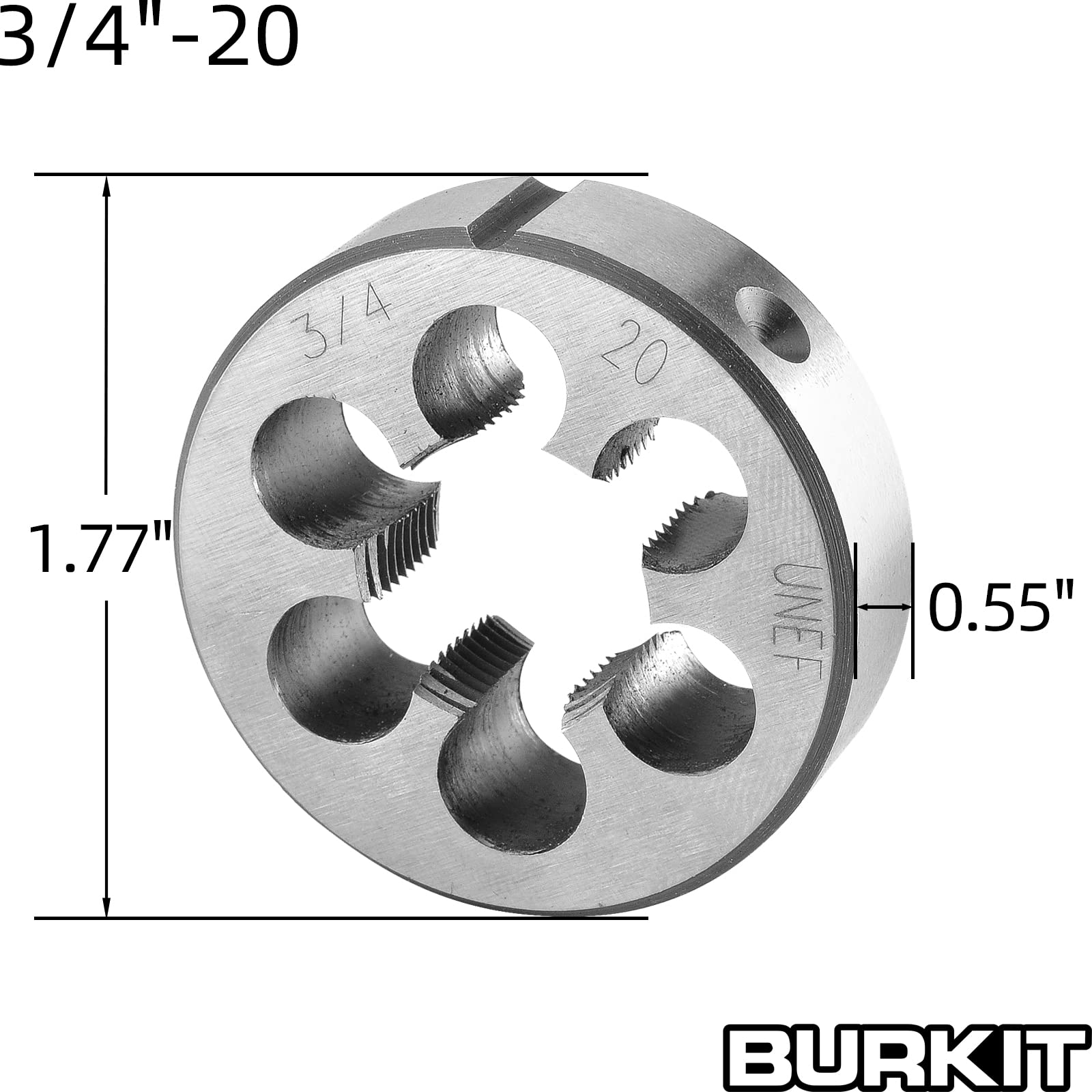 ASZLBYM Jeu De Tarauds Et Filières HSS 13/16-20, Filetage De Machine Et Filetage Rond Unef Main Droite