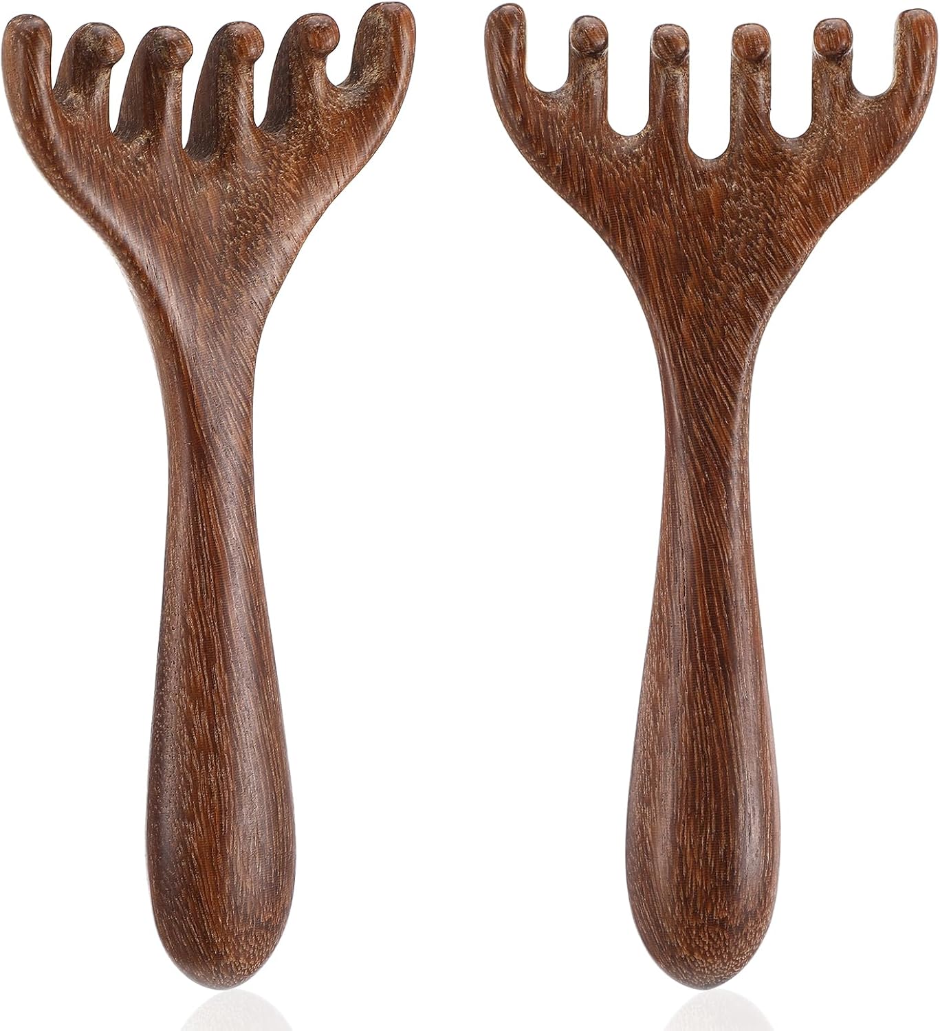 YUXIANLB 2PCS Wooden Massage Comb,Therapy Comb, Portable Head Scratcher Massager Relaxation, Head Meridians Massager Combs Tool for Hair Growth Hair Care, Sandalwood Massage Combs for Family Friends