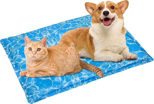 Review Dog Cooling Mat Water Injection Pet Cooling Mat Pet Cooling Pads Summer Durable Cooling Dog Bed for Kennels/Car Seat/Pet Bed (19×35 in) Review Dog Cooling Mat Water Injection Pet Cooling Mat Pet Cooling Pads Summer Durable Cooling Dog Bed for Kennels/Car Seat/Pet Bed (19×35 in)