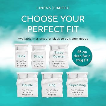 Linens Limited - Mattress Protector, Double Bed, Anti Allergy Quilted Mattress Cover, Snug Fit, Soft and Luxurious, Durable, Easy to Clean