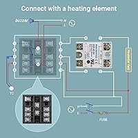 Vista 6 de Kit de controlador de temperatura PID Inkbird, alto voltaje de 100ACV a 240ACV, viene con relé de estado sólido SSR 40DA, termopar tipo K