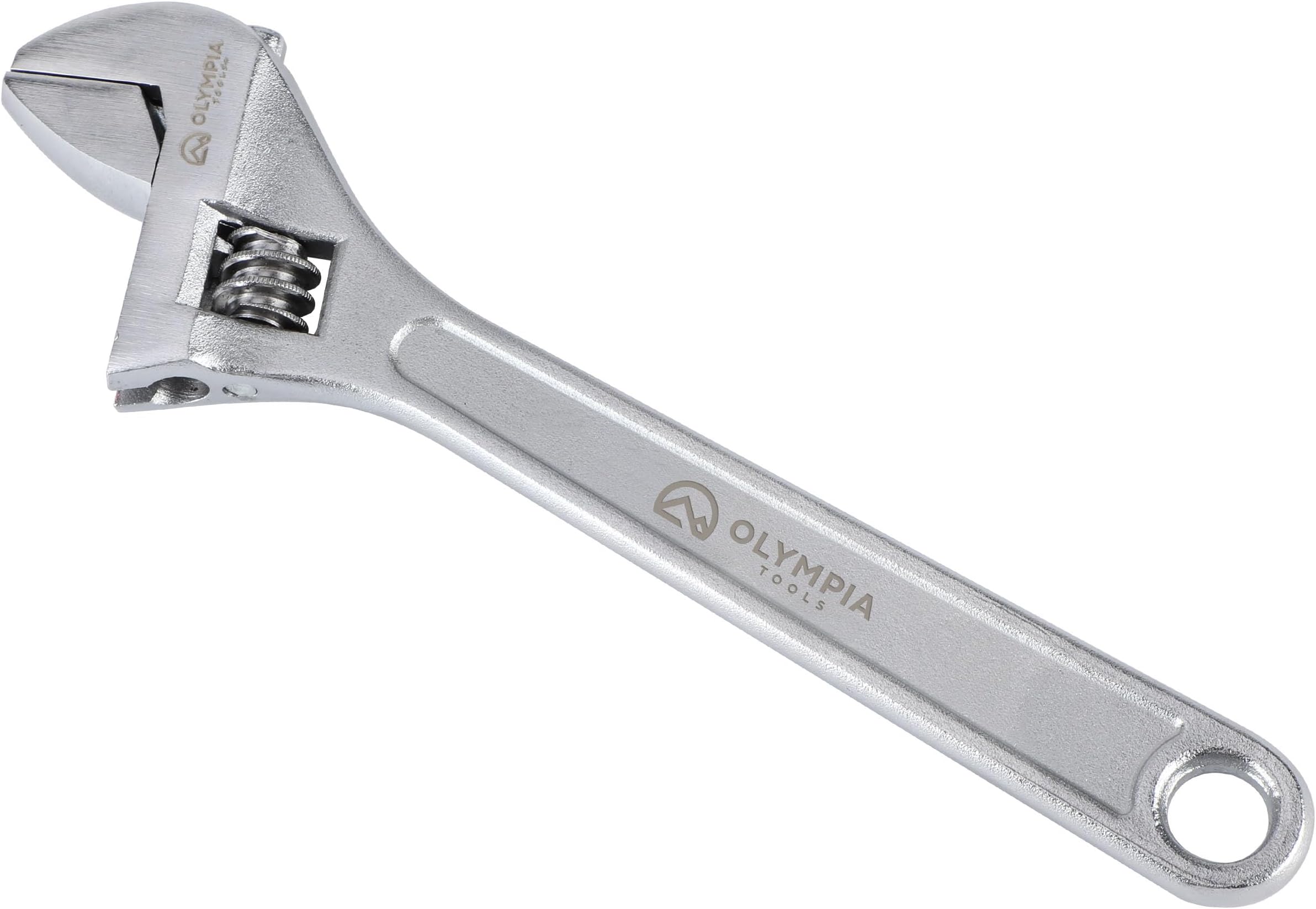 8" Adjustable Wrench, Heavy Duty Drop Forged Steel, Chrome Plated, Precision Machined Jaws, Rust Resistant