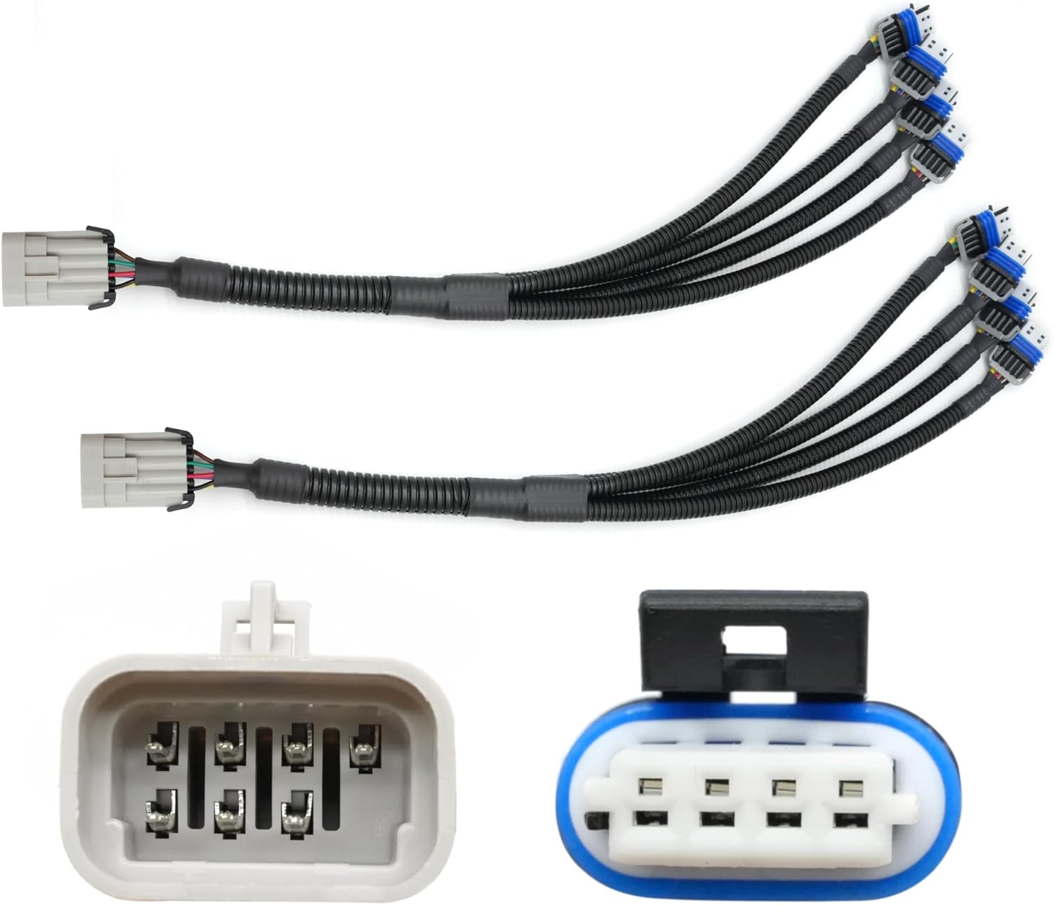 2PCS Ignition Coil Harness Connector Replacement for GM LQ9 LQ4 LS2 LS3 LS7 LSX 4.8 5.3 6.0 6.2 7.0 Truck Relocation Applications Replace 12558693 D581 10457730 19005218 D585