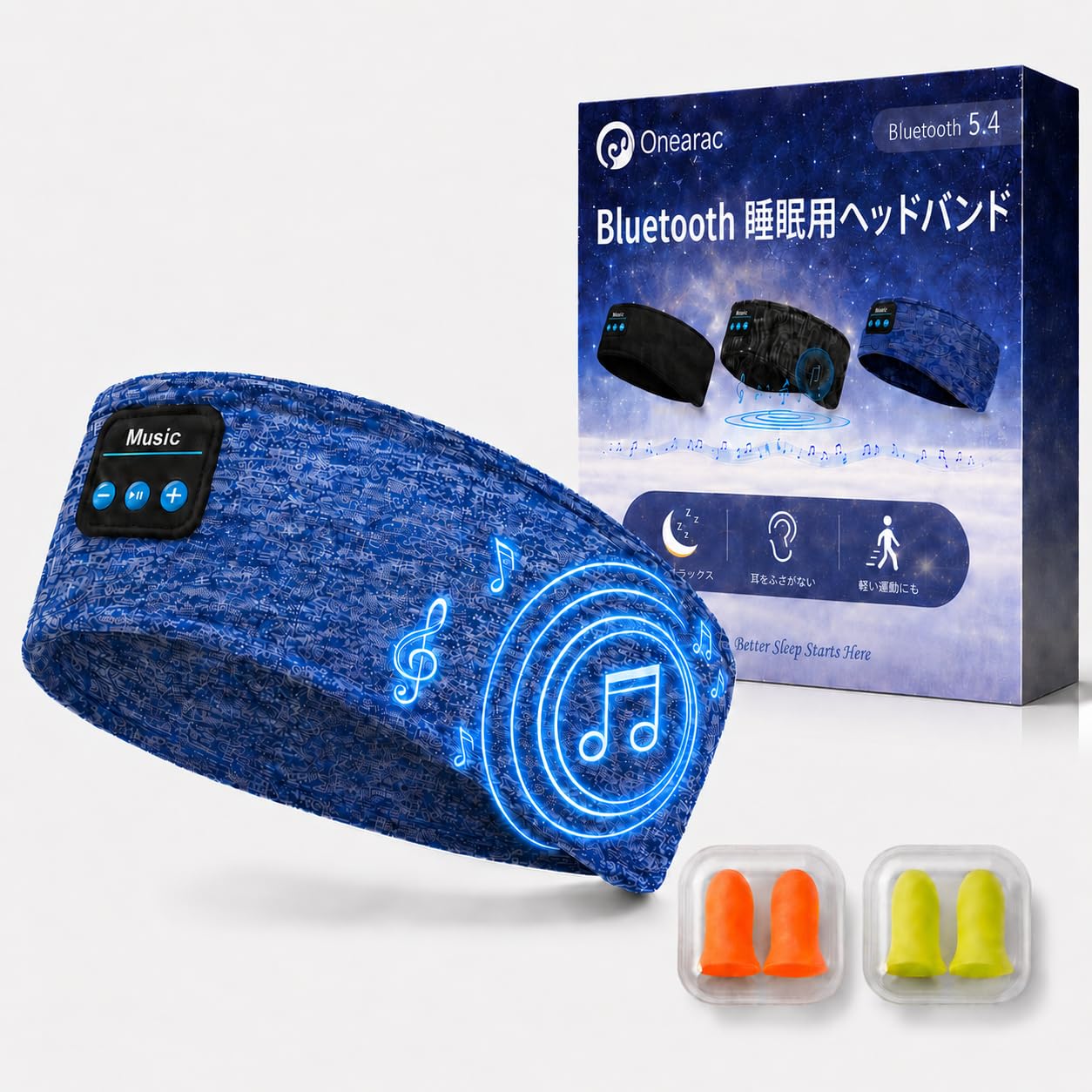 寝ホン 睡眠グッズ Bluetooth5.4 ヘッドホン ヘッドバンドヘッドホン…