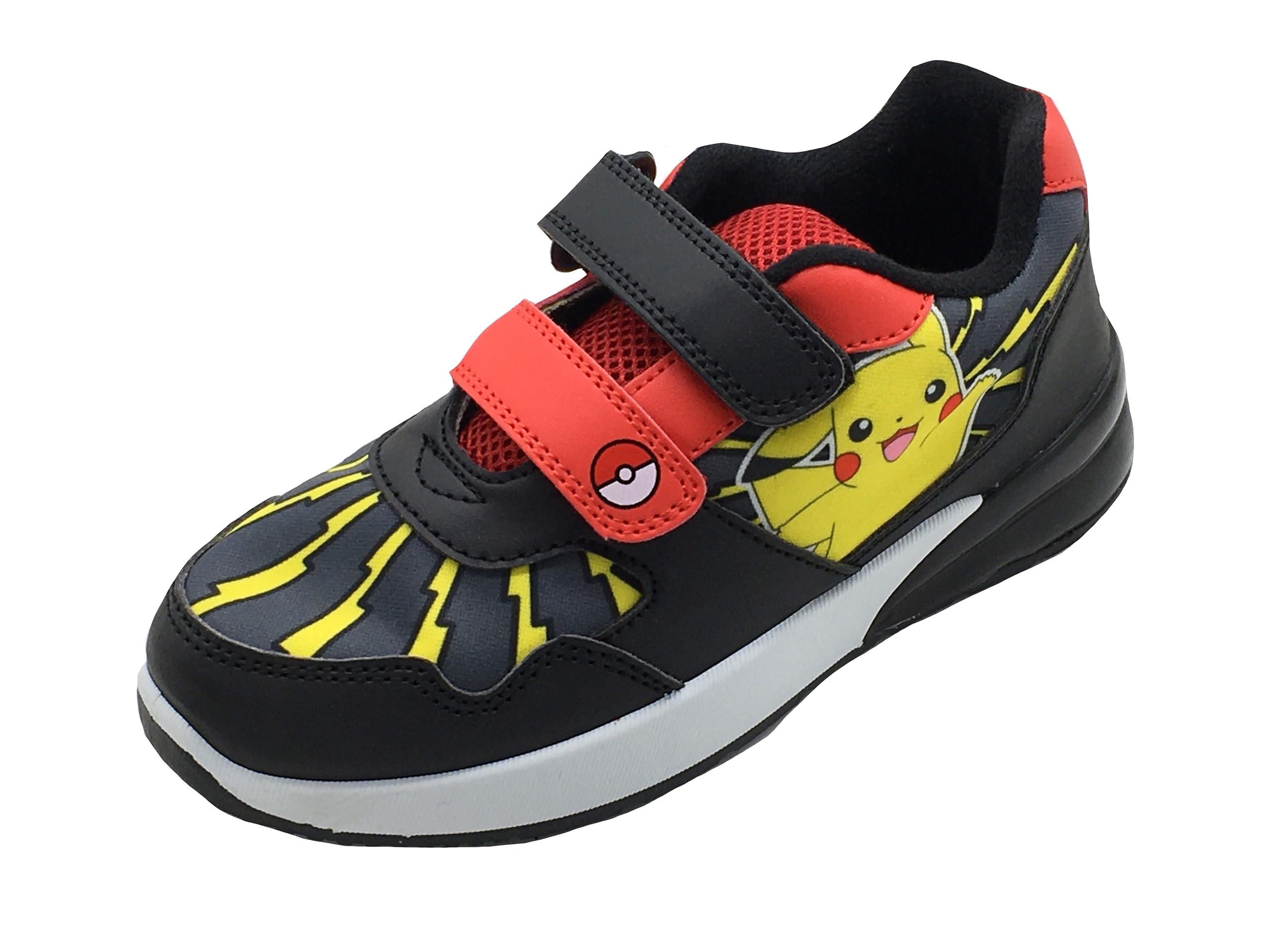 Pokémon Zapatillas niños o niñas con Luces Intermitentes, Negro, Talla 28-36 EU