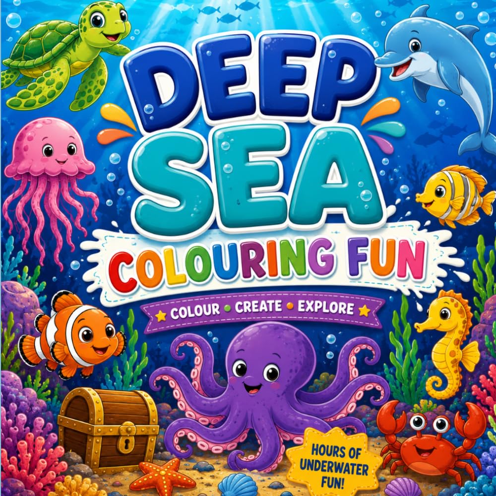 Deep Sea Colouring Fun: Colouring book for children