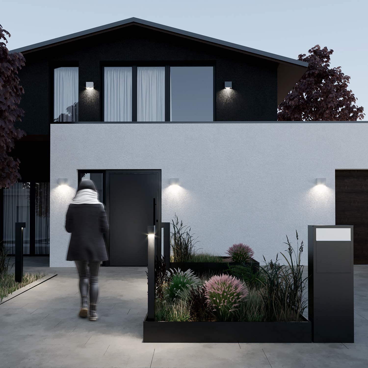 Buzón Anlage, diseño Buzón Big Box for Two Negro, Buzón de Correos – bravios