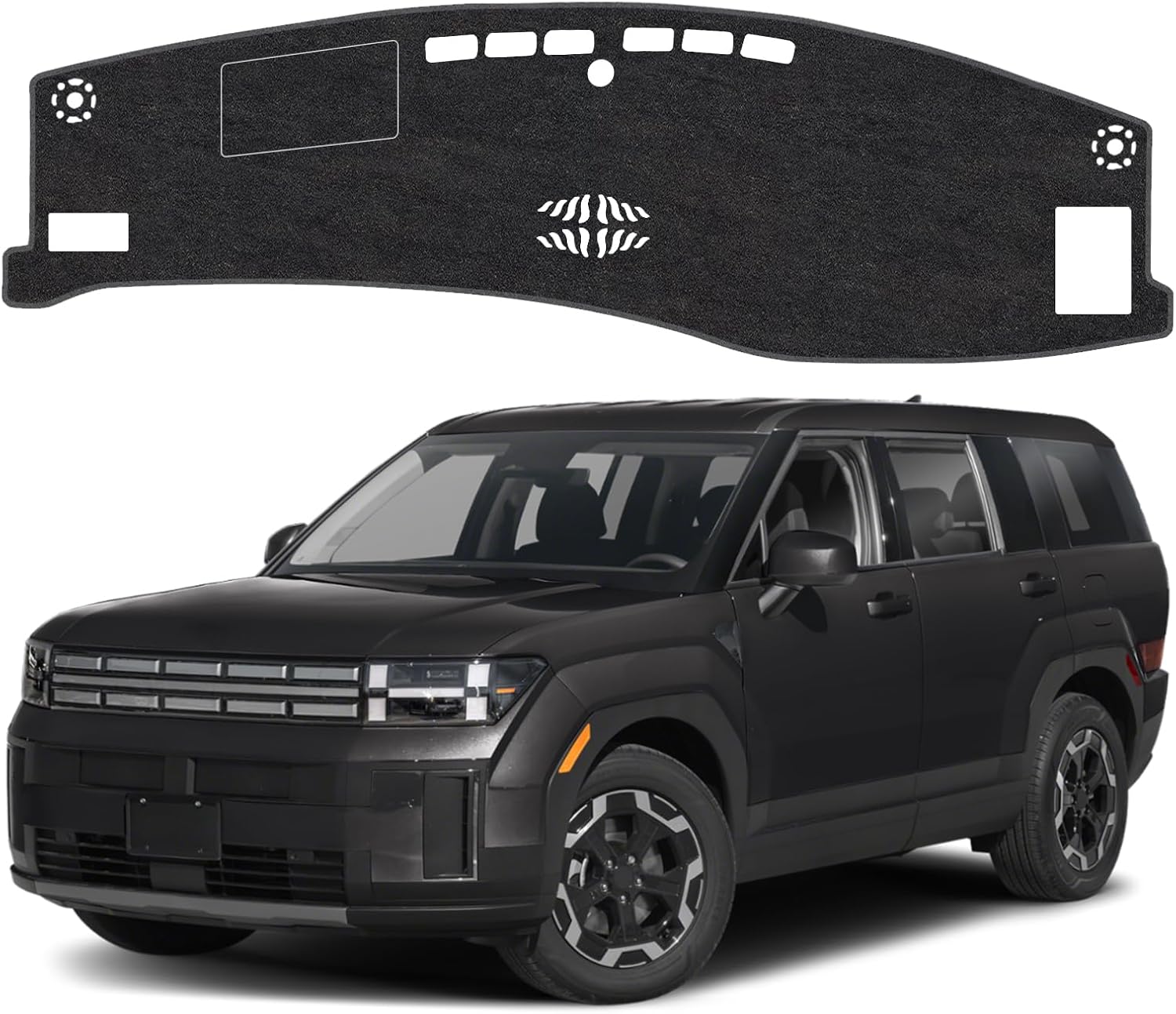 Dash Cover Mat for Hyundai Santa Fe 2024 2025 Accessories Non-Slip Dashboard Cover Mat Sunshade UV Rays Protector Interior Accessories