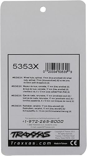 Miniatura 2 de Traxxas 5353X - Kit hexagonal anodizado para ruedas (0.669 in)