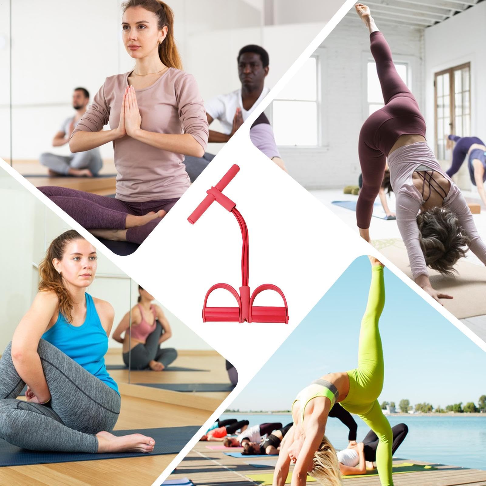 Élastiques De Fitness | Bandes D'Entraînement 4 Tubes avec Sangle