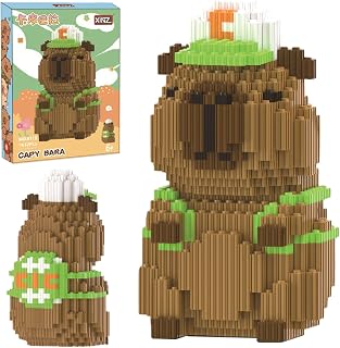 Mini Bausteine Klemmbausteine Tiere Capybara, 1612 Pcs Vital Tennis Capybara Mikro Bausteine Spielzeug Kit, Geschenke Kinder 12+ Jahre Mädchen und Jungen