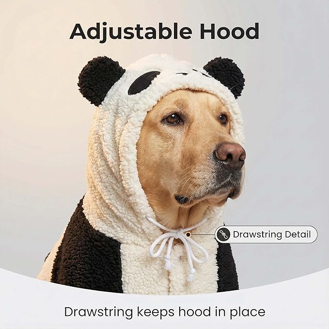 Disfraz de Perro Panda Halloween FLAdorepet Talla 26 miniatura 4