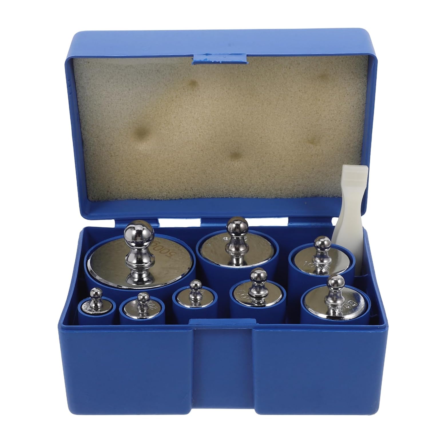 MAGICLULU Precision Calibration Weight with Tweezers Standard Chrome Plated Weights for Accurate Measurement Kitchen and Laboratory Scales