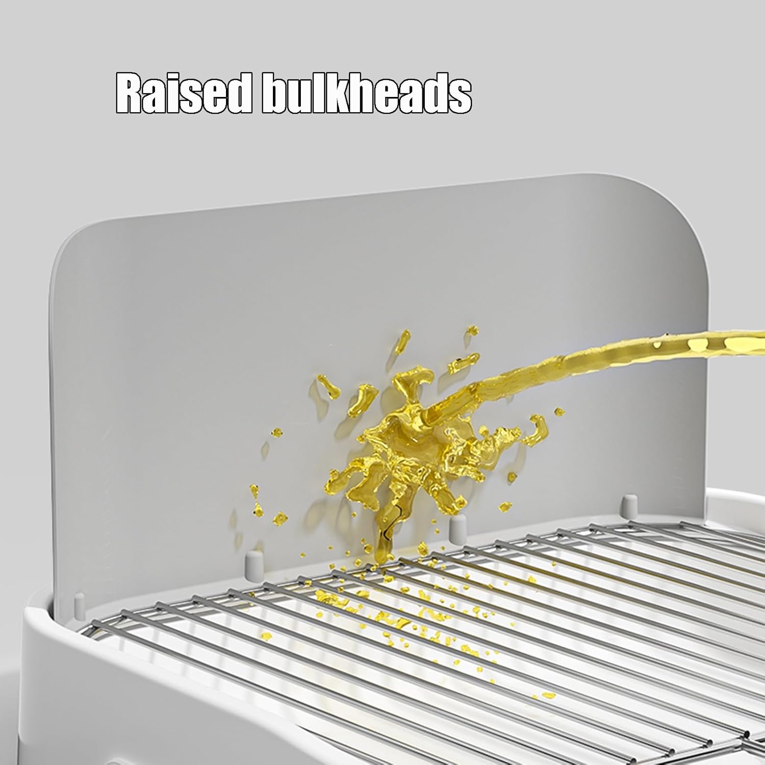 Dogs Potty Raised Partition Dogs Toilet Not Easy to Splash Pet Urinal Dog Litter Tray Split Design Non-Slip Feet at The Bottom Spot Toileting for Small and Medium-Sized Dogs