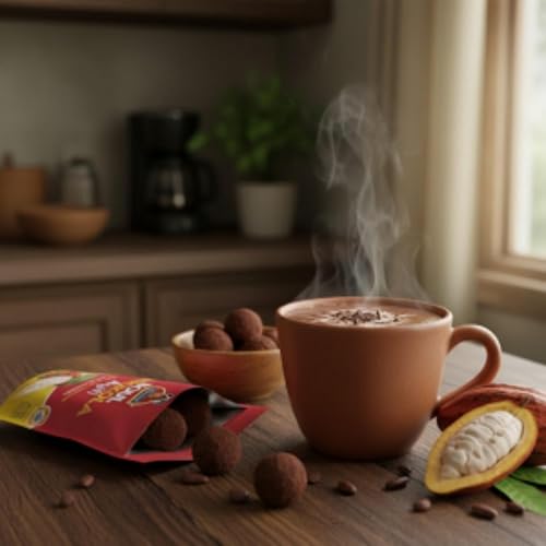 Miniatura 6 de Choucoune Hecho a mano en Haití  Bolas de cacao 100% haitianas (Boul Chokola), 1 doz, 12 boul chokola