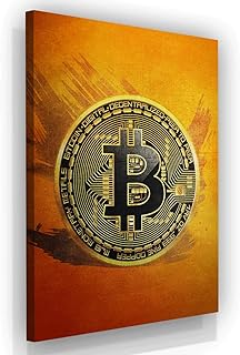 SuccessHunters Bitcoin Wall Canvas Print – Motivational Hodl Crypto BTC Office Decor, Modern Art House Inspiration, Cryptocurrency Trader Hodler Inspirational Decoration (8 x 8 in)