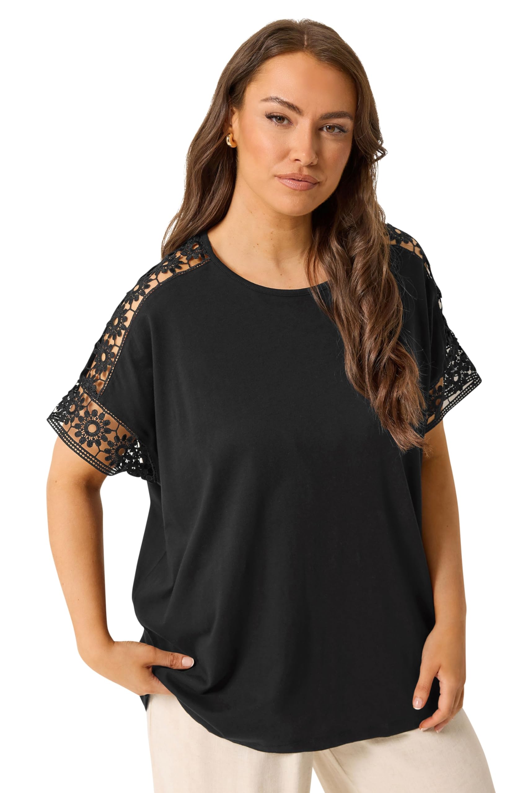 Yours - Women's T-Shirt - Black - Size 26-28