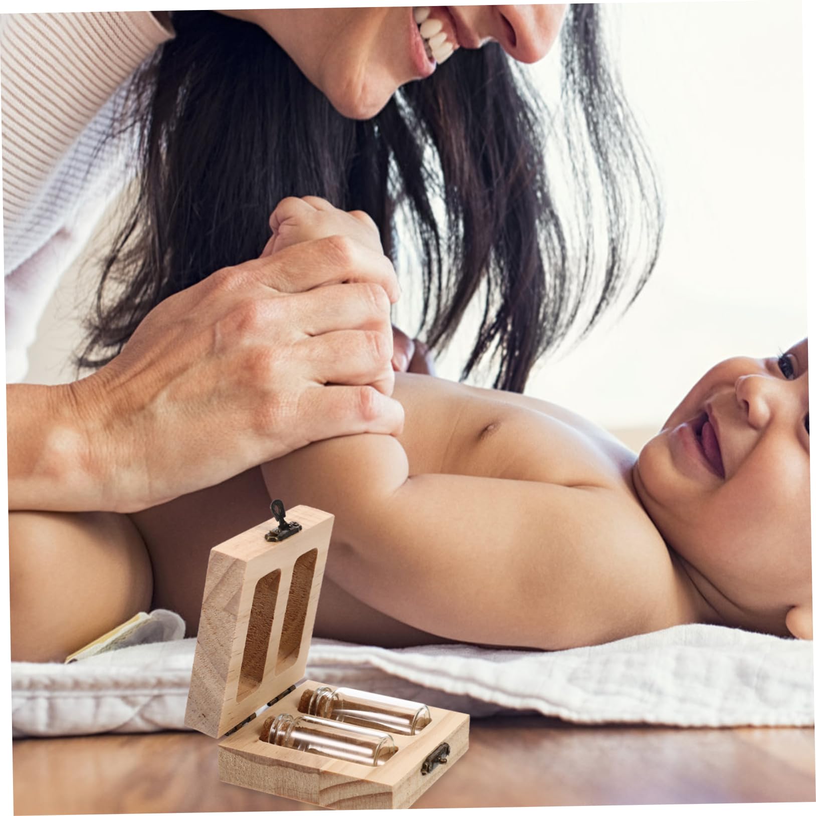 Garneck Support de rangement en bois pour bébé