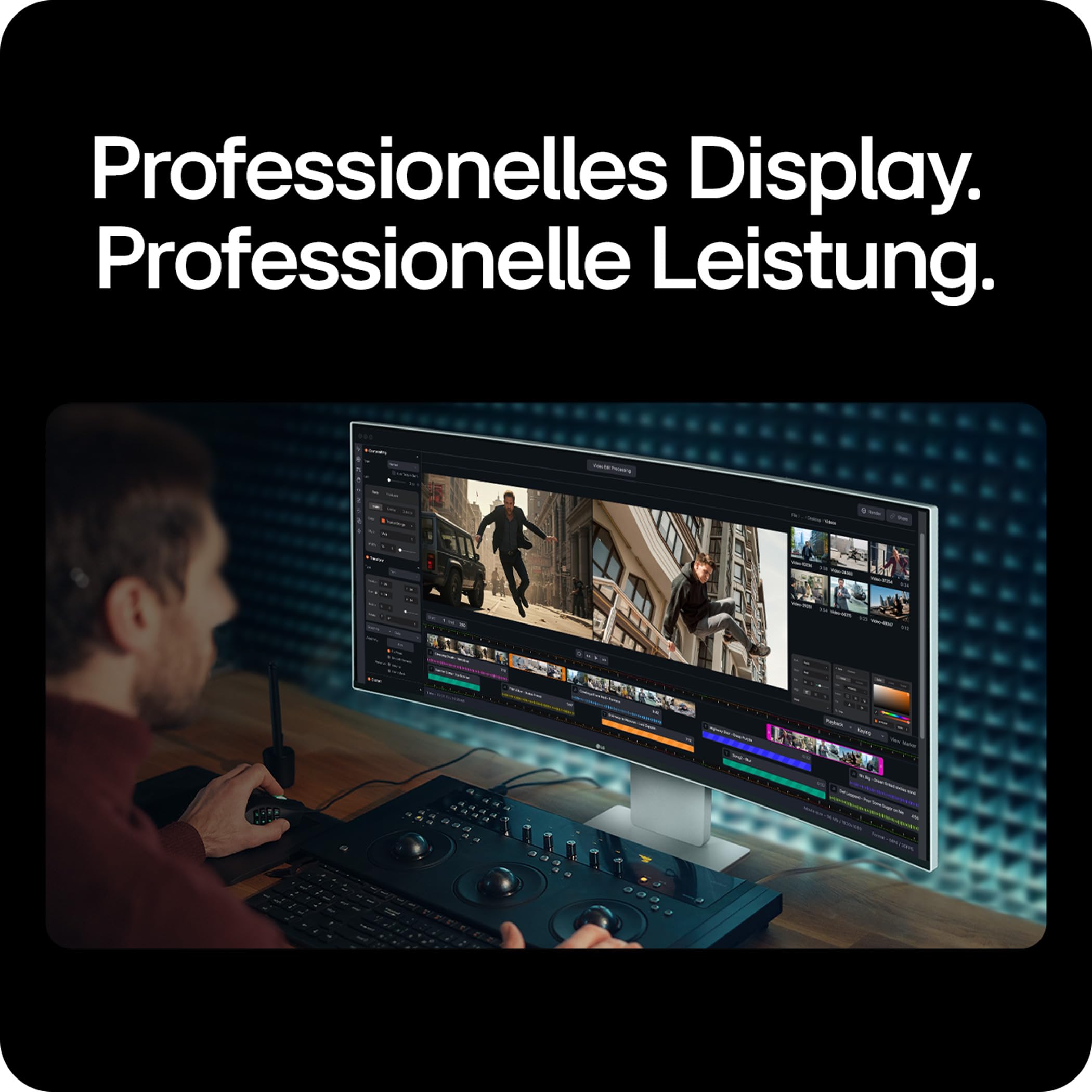 LG UltraWide 40U990A-W.AEU, 40 Zoll, 21:9 Curved 5K2K Nano IPS Black Monitor, 120Hz, AMD FreeSync Premium, DisplayHDR 600, Weiß