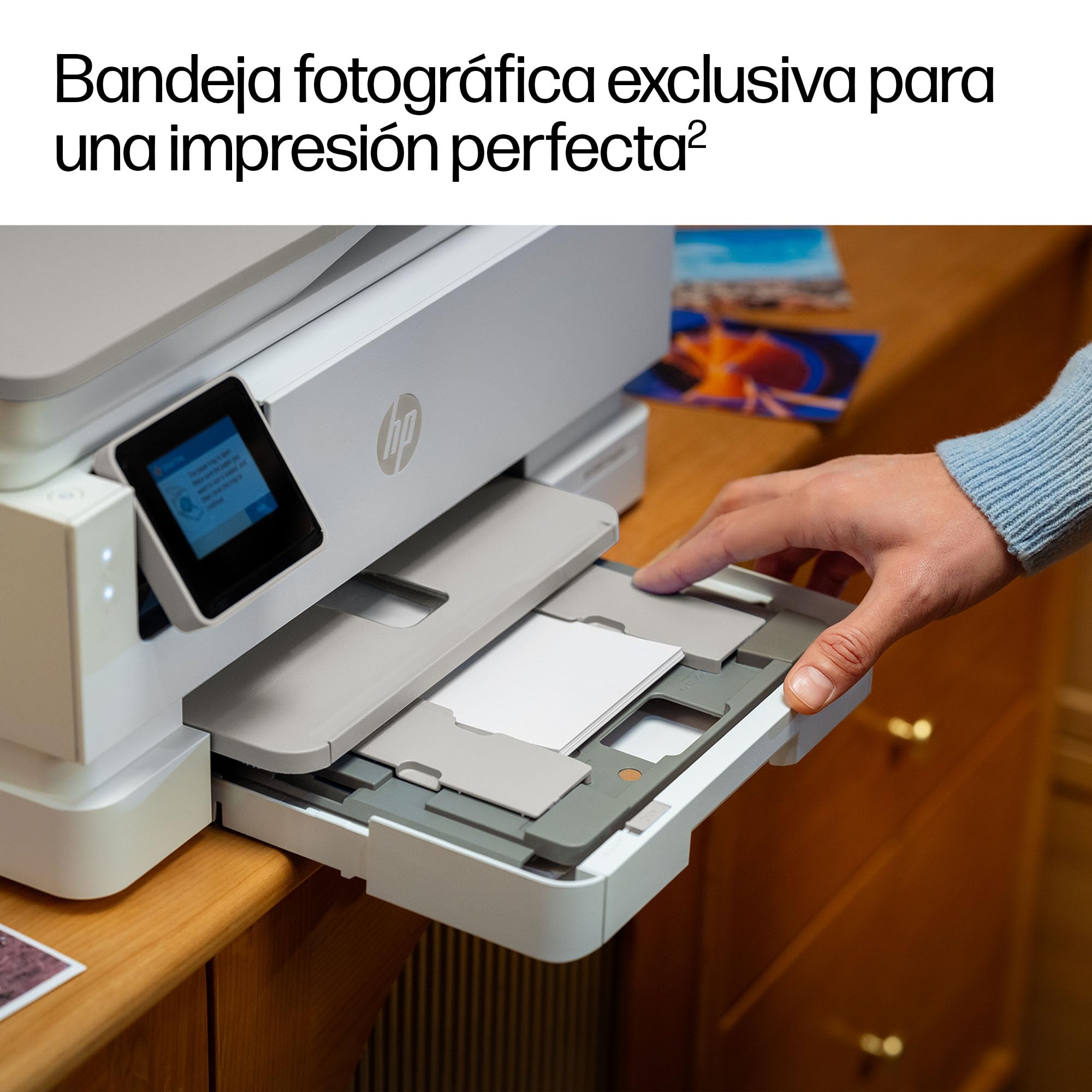 HP Envy Photo 7930, Impresora multifunción de inyección de Tinta A4 a Color, Wi-Fi Doble Banda, impresión automática a Doble Cara, ADF de 35 Hojas, Bandeja para Fotos, 6 Meses de Instant Ink