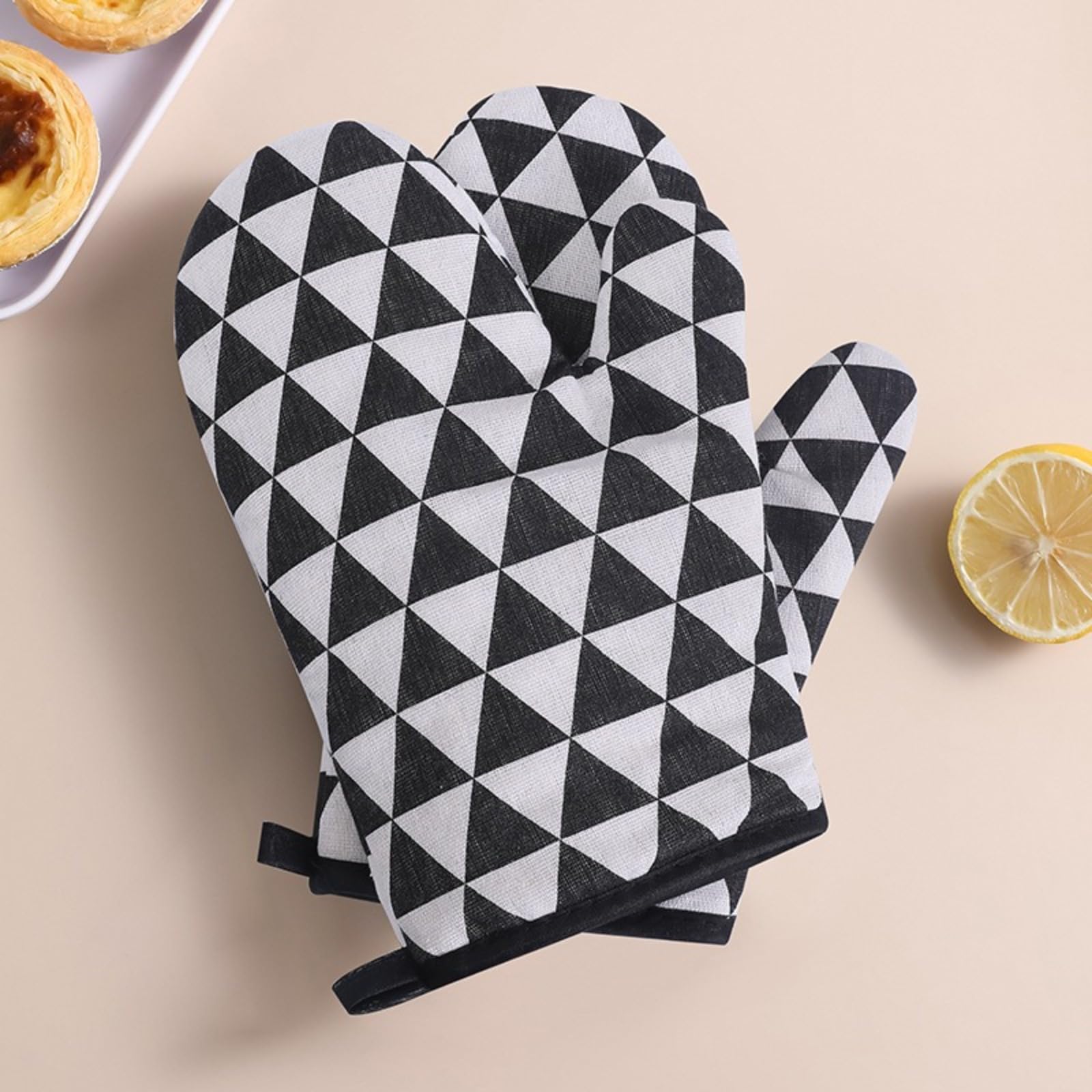 Insulated Gloves for Kitchen, Microwave Oven, Thickened Oven, Heat-Resistant Gloves