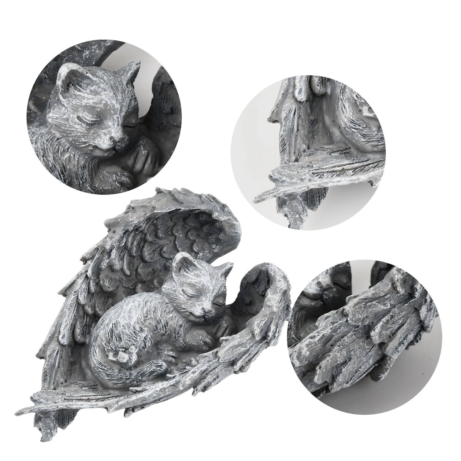 Memorial Cat Gravestone, Resin Cats Grave Decoration, Weatherproof Cat grave memorial decoration - Image 2